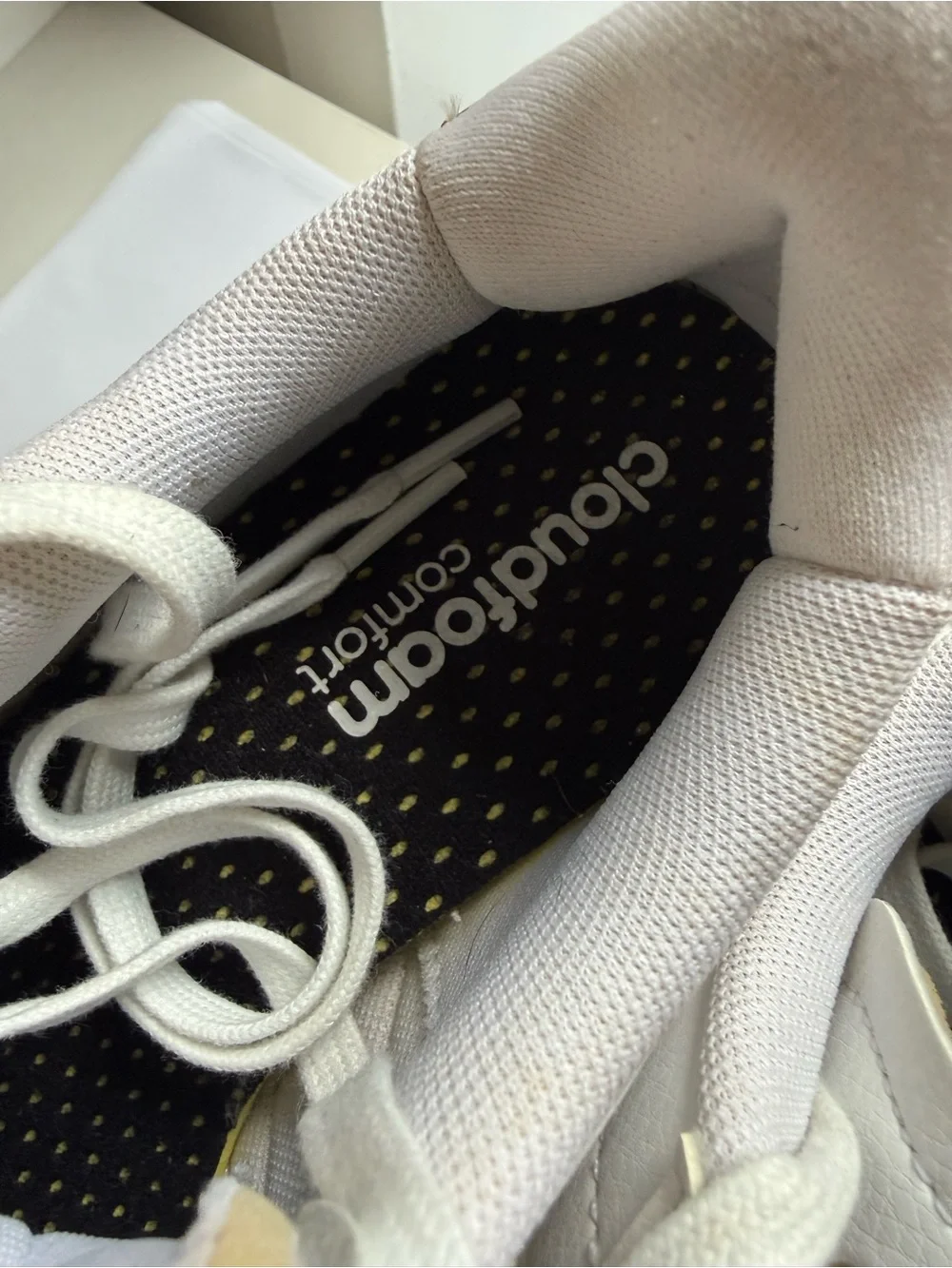 adidas White Sneakers with Leopard Stripe Trim